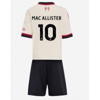 Liverpool Alexis Mac Allister #10 Vonkajší Detský futbalový dres 2025-26 Krátky Rukáv (+ trenírky)